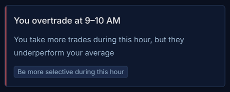 Overtrading insight